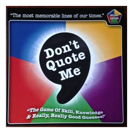 Don't Quote Me box art