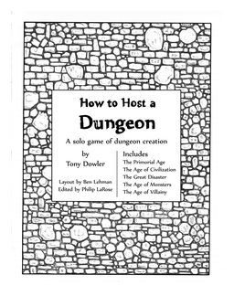 How To Host A Dungeon box art