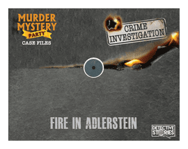 Murder Mystery Party Case Files: Fire In Adlerstein box art