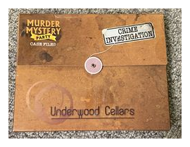 Murder Mystery Party Case Files: Underwood Cellars box art