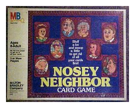 Nosey Neighbor Card Game box art