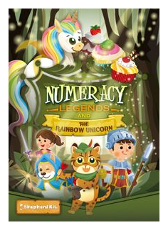 Numeracy Legends And The Rainbow Unicorn box art