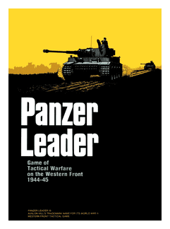 Panzer Leader: Game Of Tactical Warfare On The Western Front box art