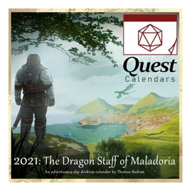 Quest Calendar: The Dragon Staff Of Maladoria box art