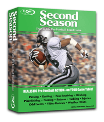 Second Season Pro Football Game box art