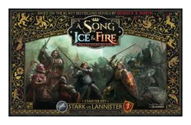 A Song Of Ice & Fire: Tabletop Miniatures Game – Stark Vs Lannister Starter Set box art