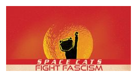 Space Cats Fight Fascism box art