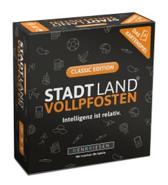 Stadt Land Vollpfosten: Das Kartenspiel – Classic Edition box art