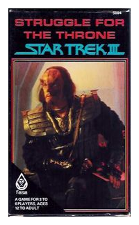 Struggle For The Throne: Star Trek Iii box art