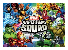 Super Hero Squad Card Game box art