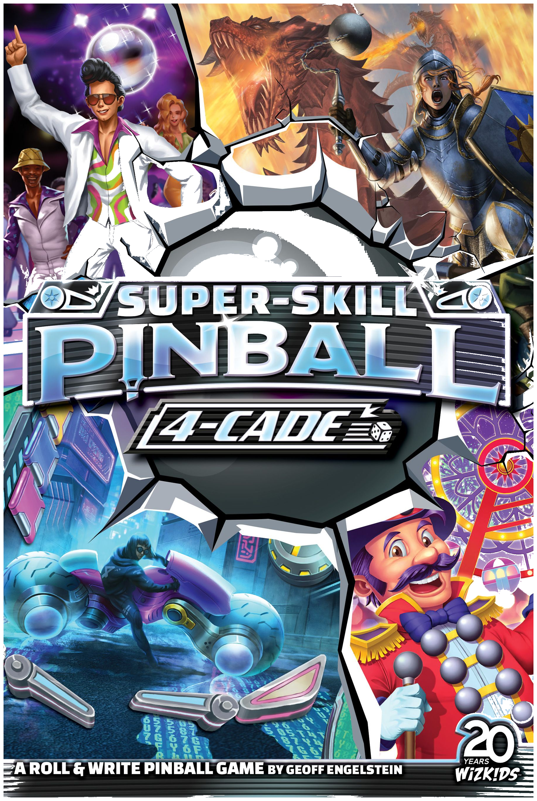 Super-skill Pinball: 4-cade box art
