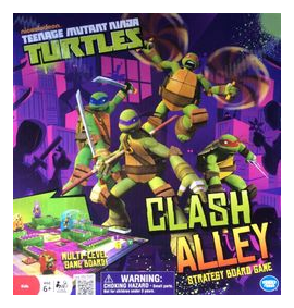 Teenage Mutant Ninja Turtles: Clash Alley Strategy Boardgame box art
