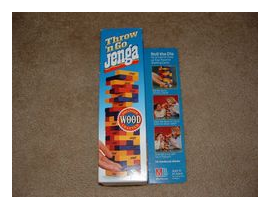 Throw 'n Go Jenga box art