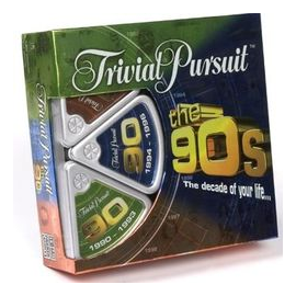 Trivial Pursuit: The 90s box art