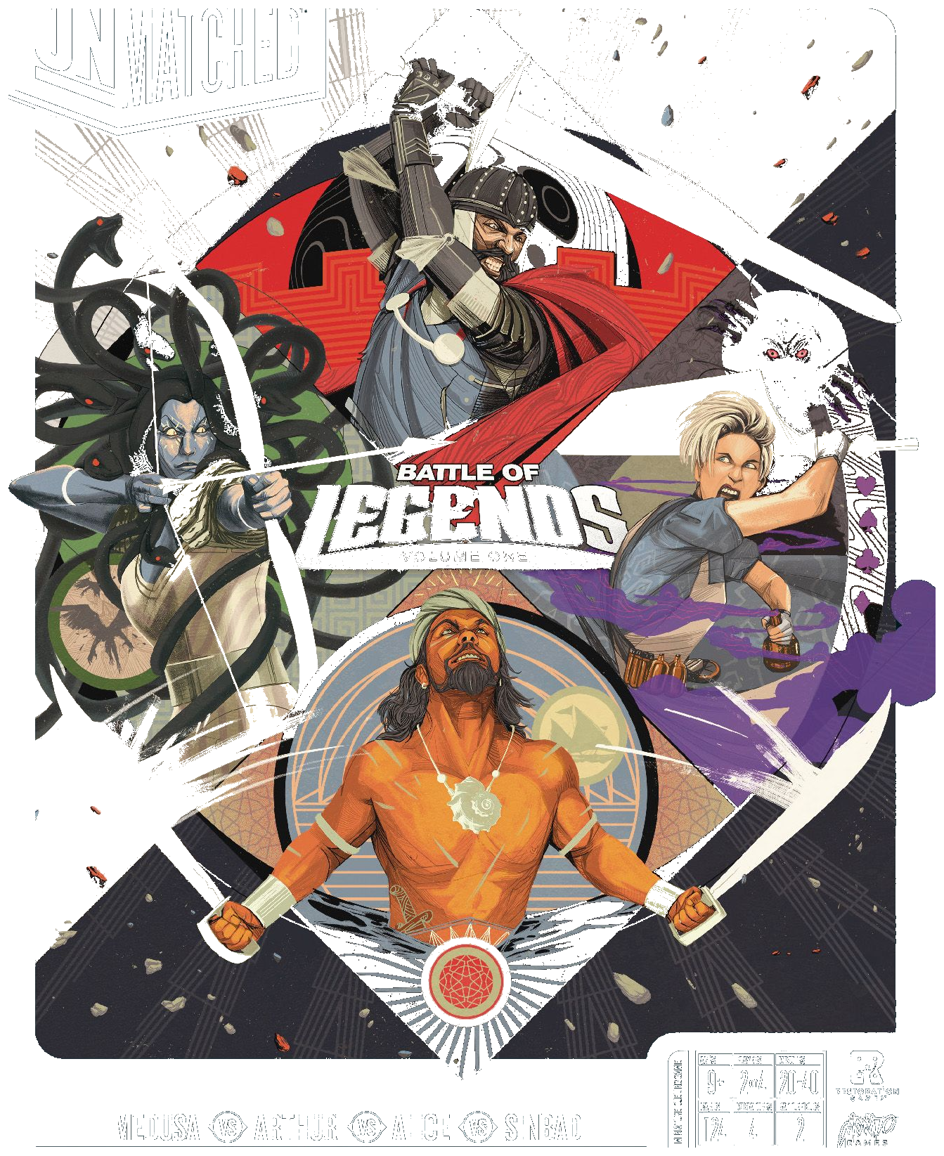 Unmatched: Battle Of Legends, Volume One box art