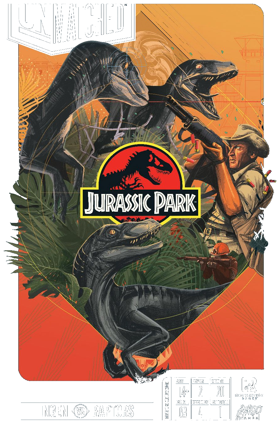 Unmatched: Jurassic Park – Ingen Vs Raptors box art