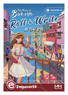Walking In Burano: Roll & Write box art