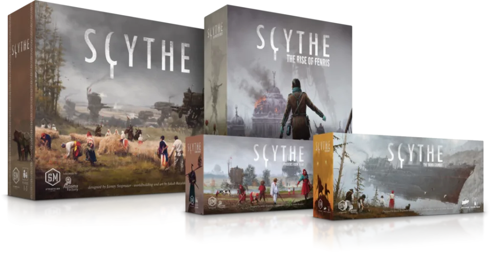 Scythe board and faction player materials