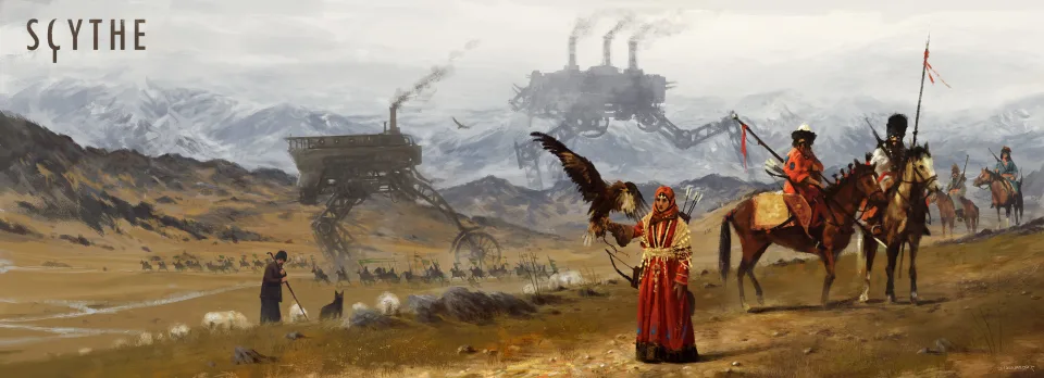 Scythe Crimea player mat with action grid