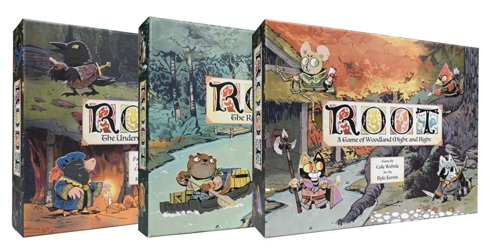 Root game board with faction pieces in play