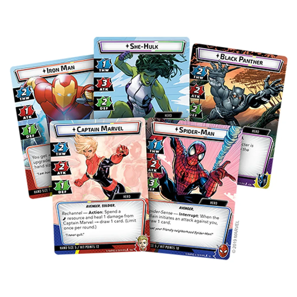 Marvel Champions Core Set hero cards