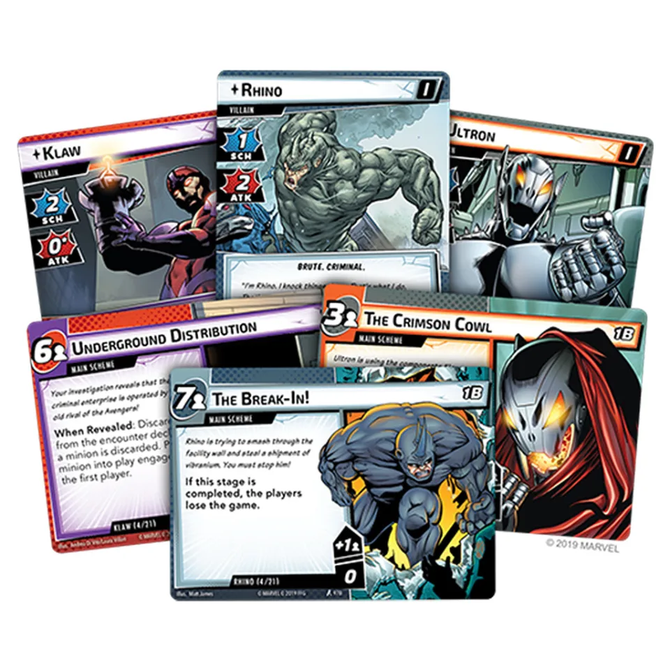 Marvel Champions Core Set villain cards