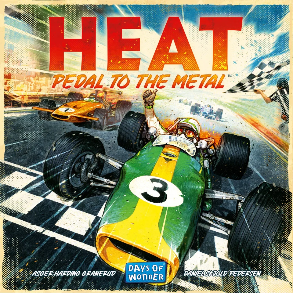 Angled view of Heat Pedal to the Metal retail box