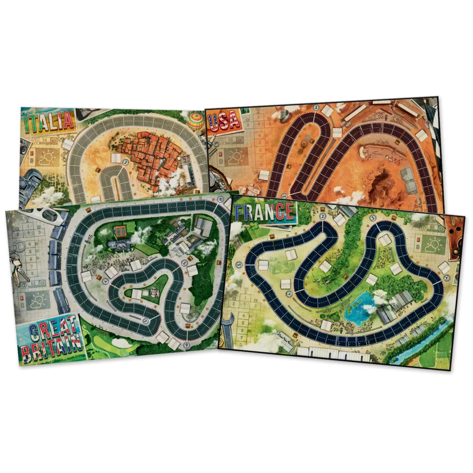 Heat race maps for Italia USA Great Britain and France