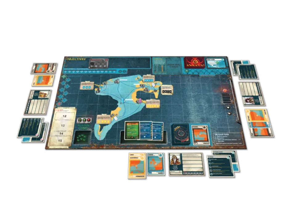 Pandemic Legacy Season 2 starting game setup