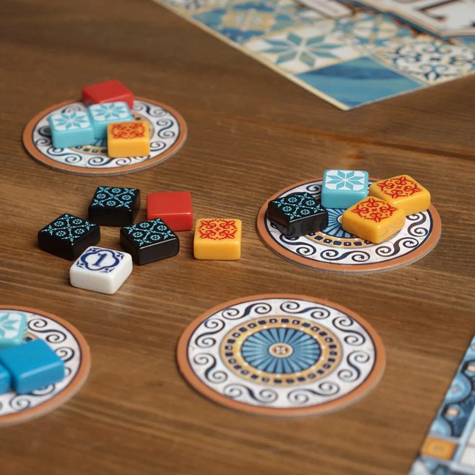 Azul factory displays and resin tiles