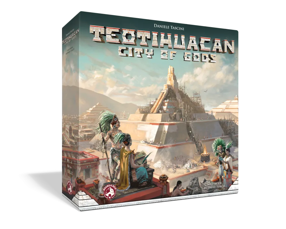 Teotihuacan City of Gods board game box.