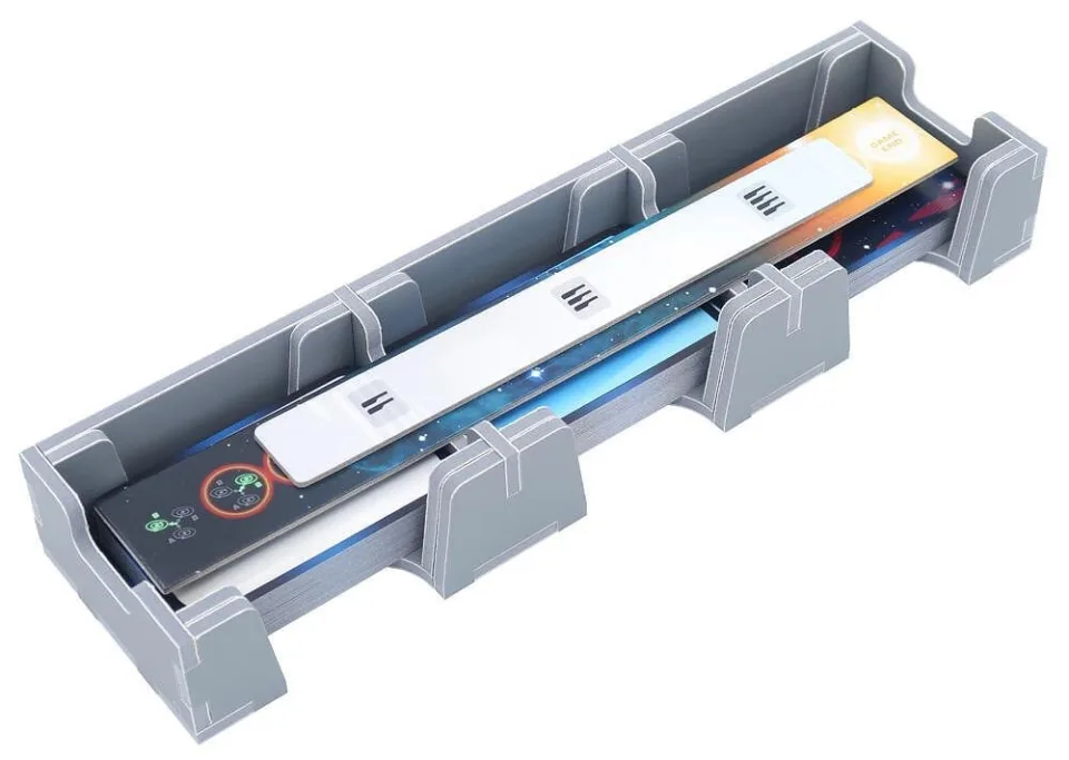 Folded Space organizer for Beyond the Sun: Storage trays.