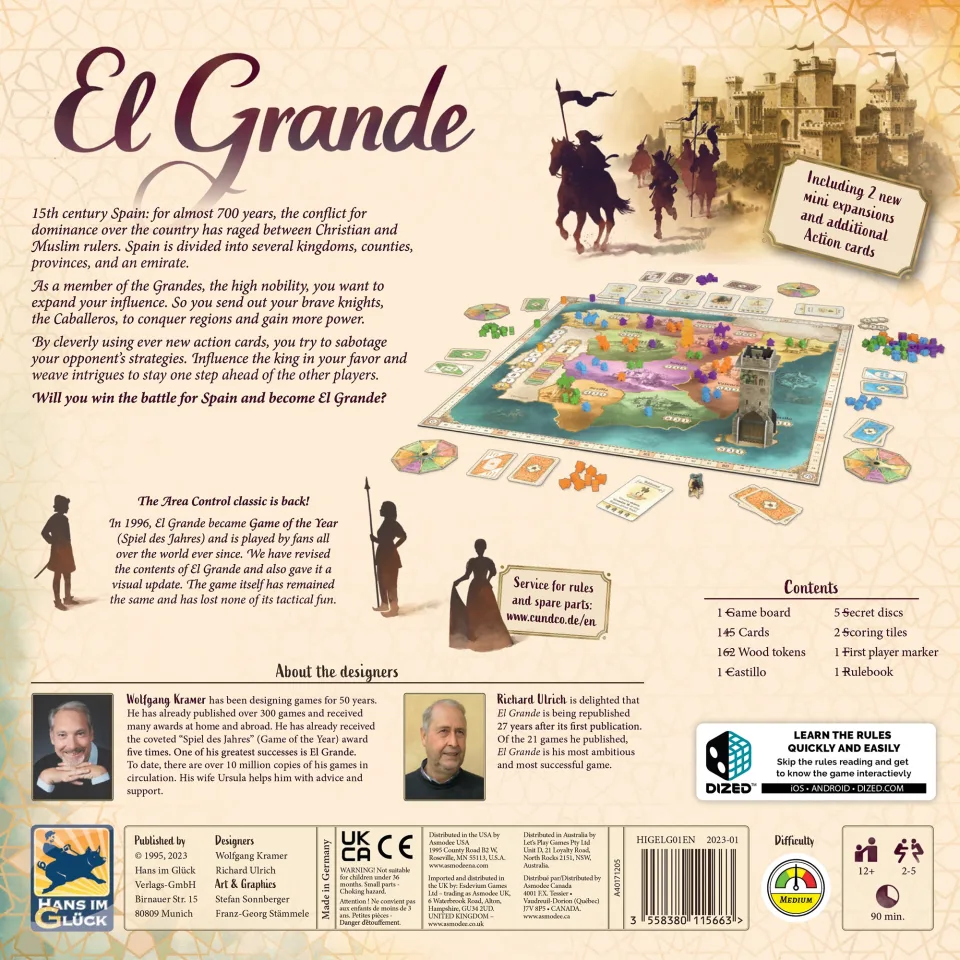 El Grande Table setup.