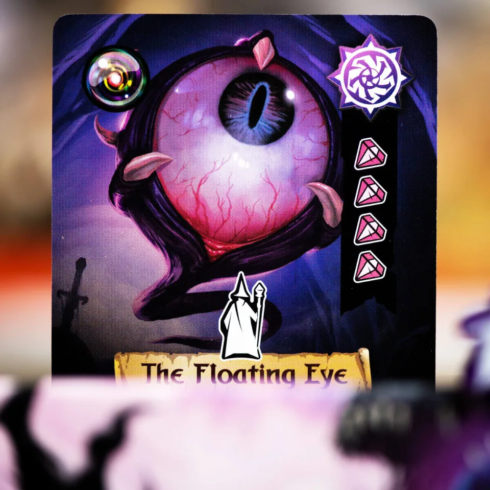 Dwellings of Eldervale Floating Eye monster card.
