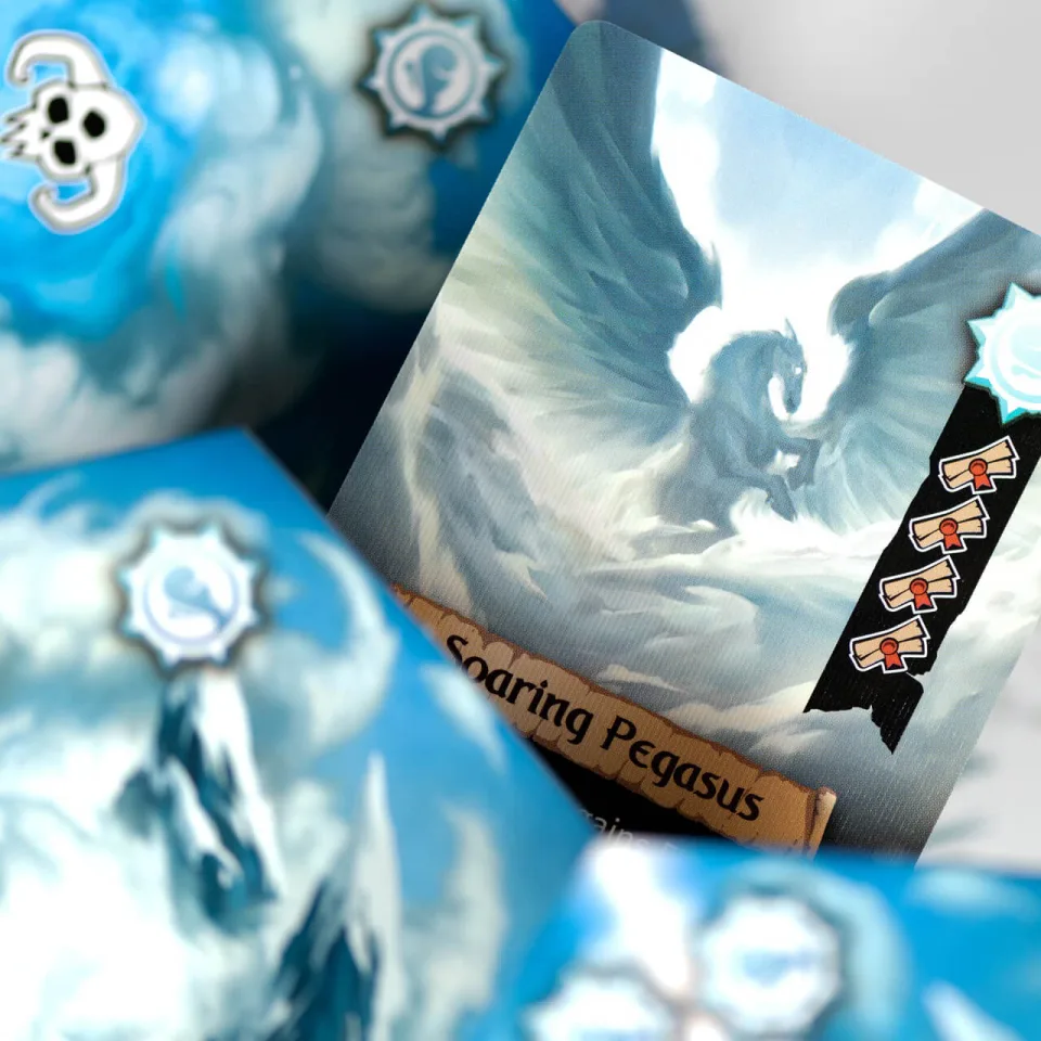Dwellings of Eldervale Soaring Pegasus monster card.