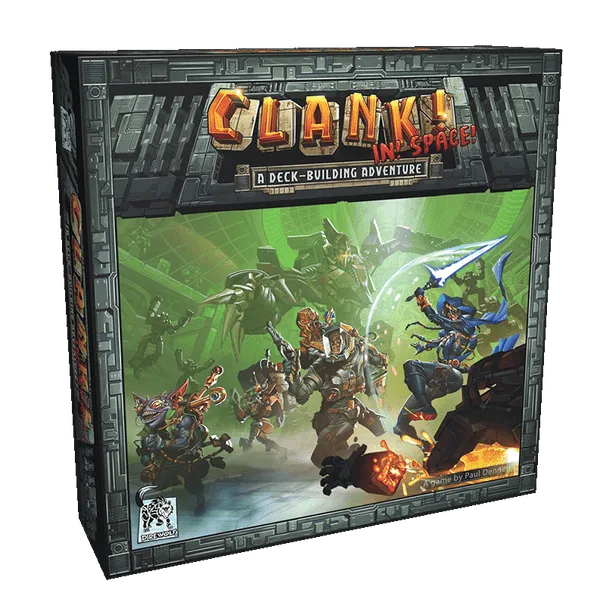 Clank! In! Space! retail board game box.