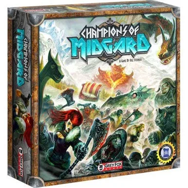 Champions of Midgard retail board game box.