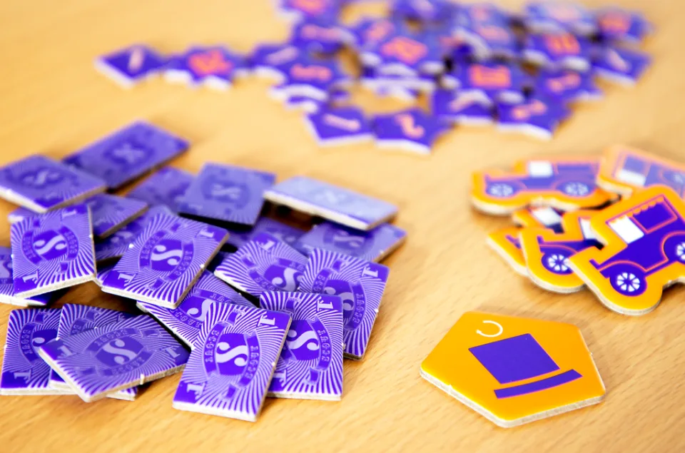 SCOUT scoring chips and cards.