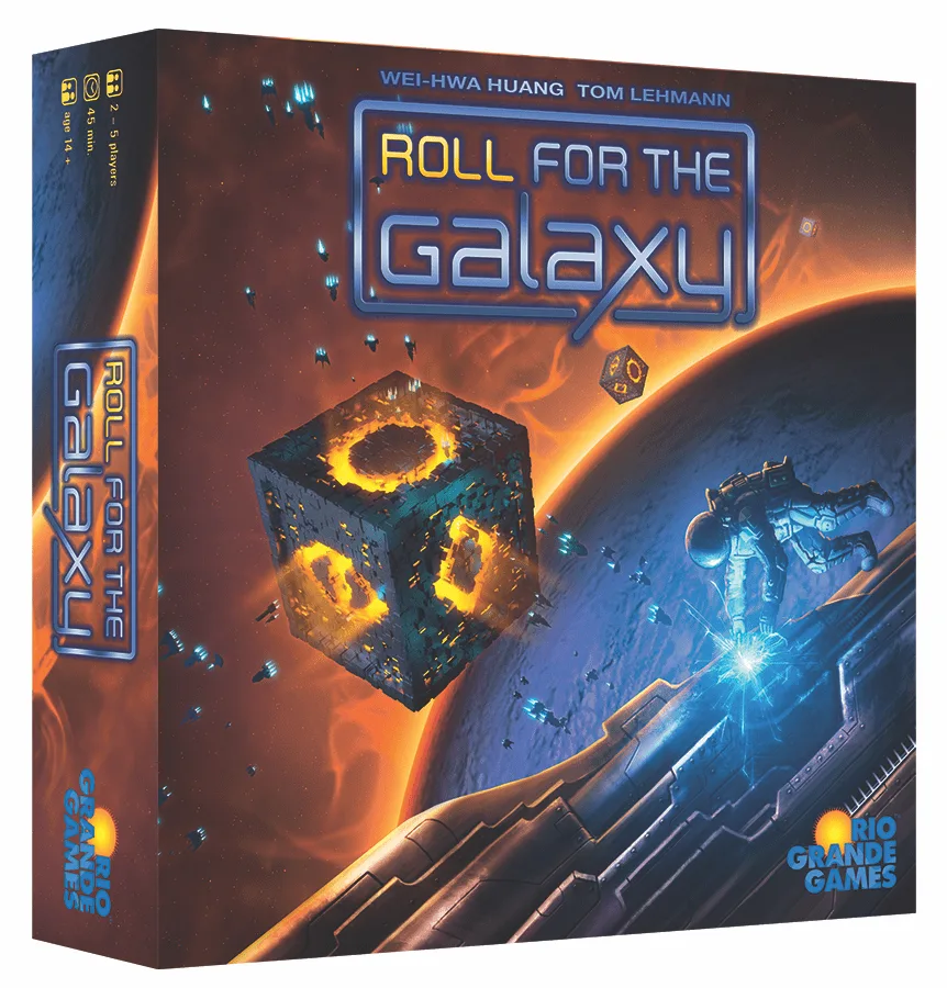 Roll for the Galaxy retail board game box.