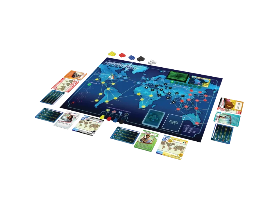 Pandemic player role and card materials.