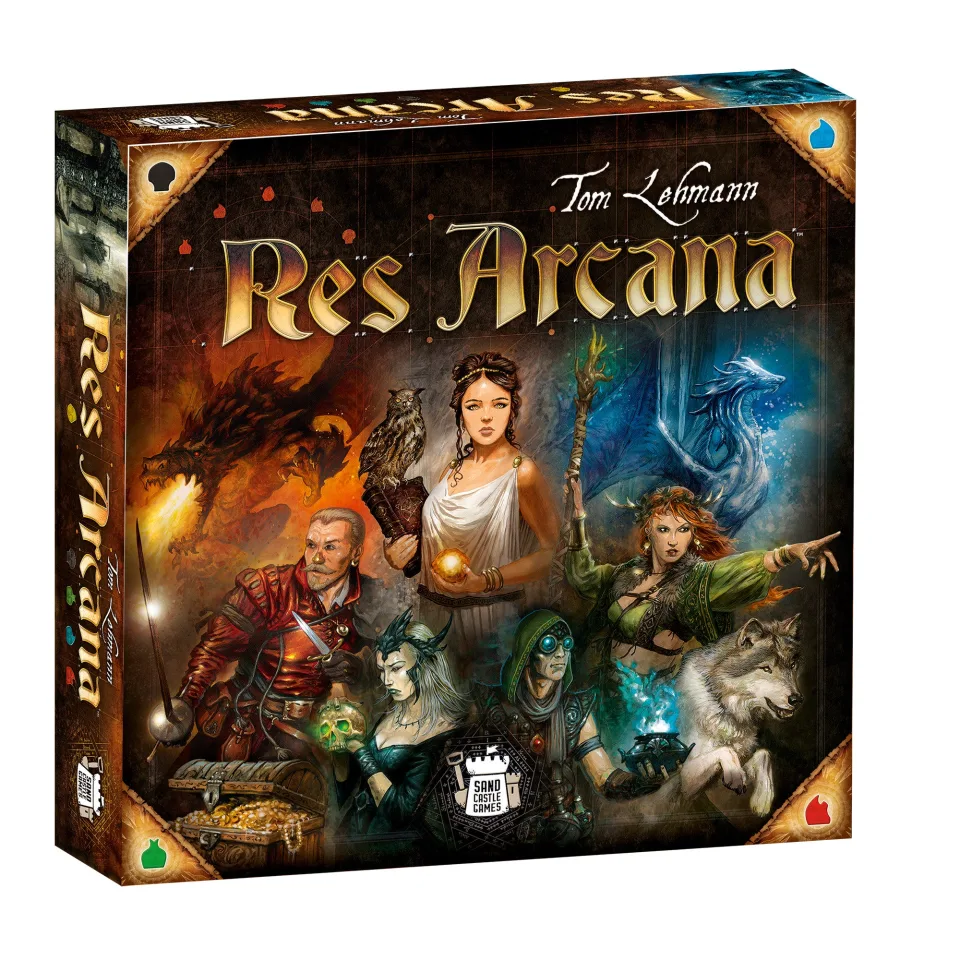 Res Arcana fantasy card game retail box.