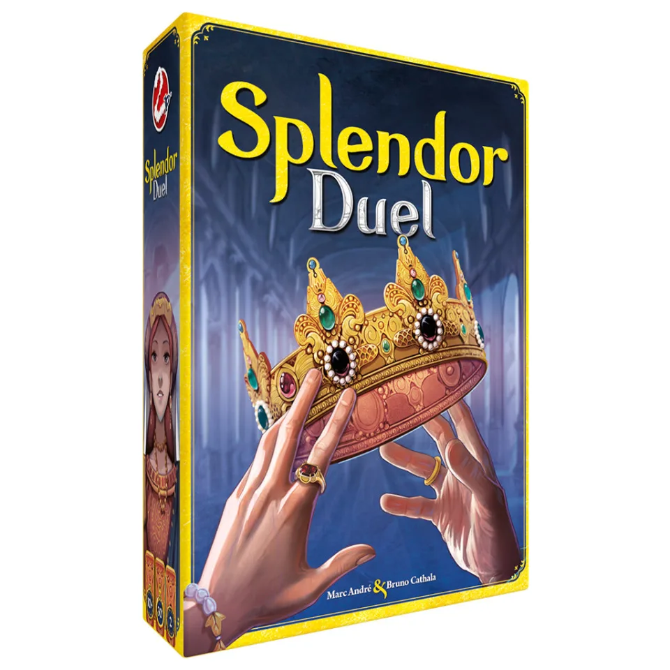 Splendor Duel two-player board game retail box.