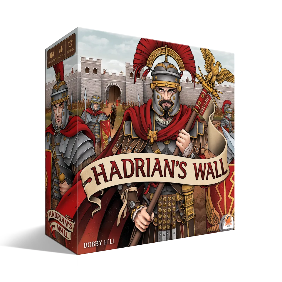 Hadrian’s Wall flip-and-write board game retail box.