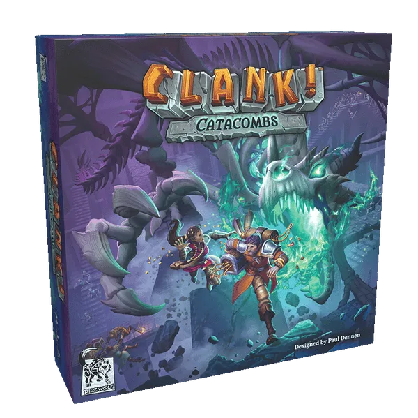 Clank! Catacombs retail board game box.