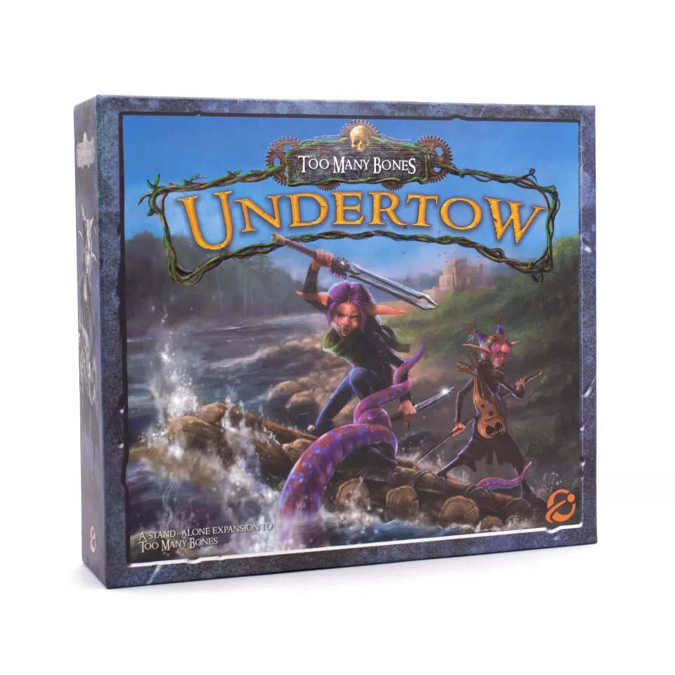 Too Many Bones: Undertow tactical adventure board game retail box.