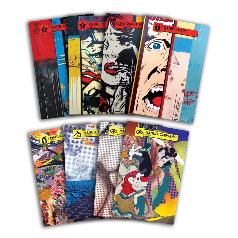 Sample painting cards from the Modern Art board game.