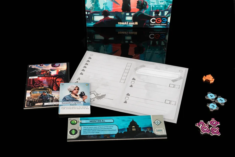 Under Falling Skies campaign notebook and related materials.