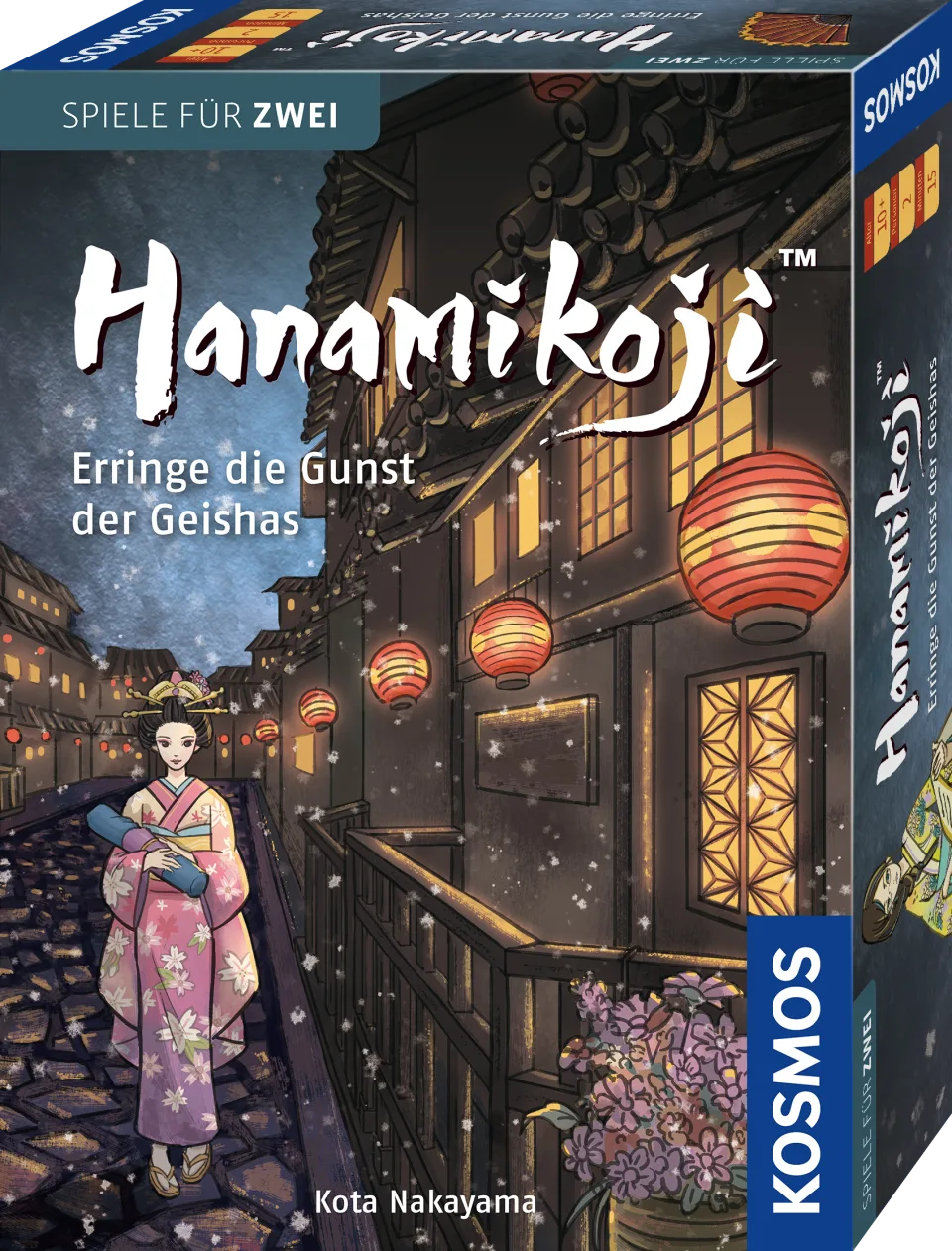 Hanamikoji two-player card game retail box.