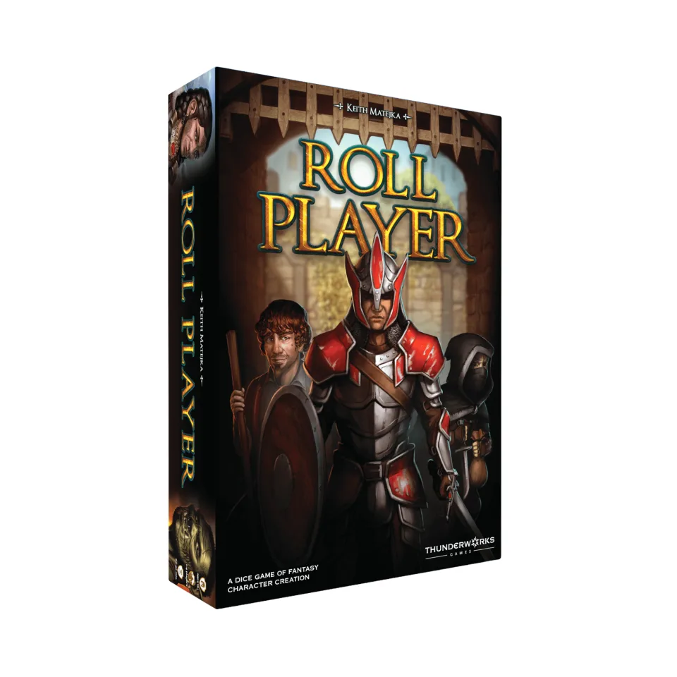 Roll Player fantasy character-building board game retail box.