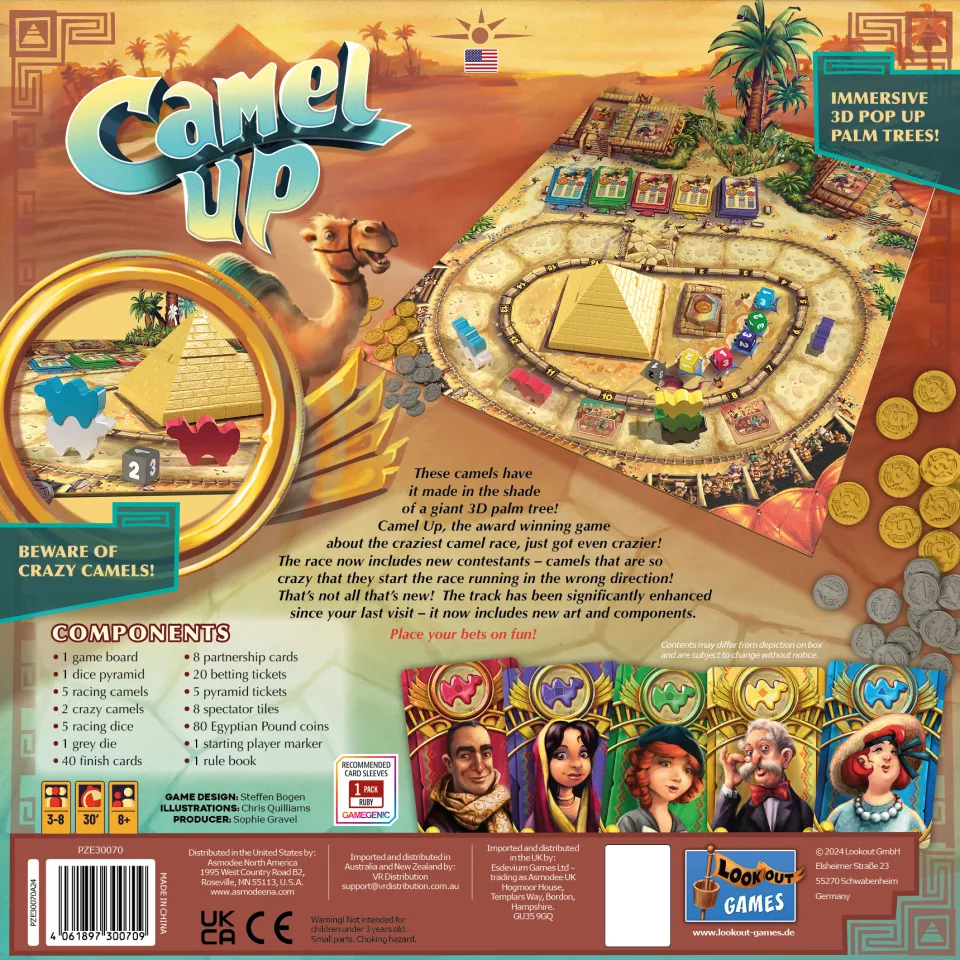 Back of Camel Up second-edition box